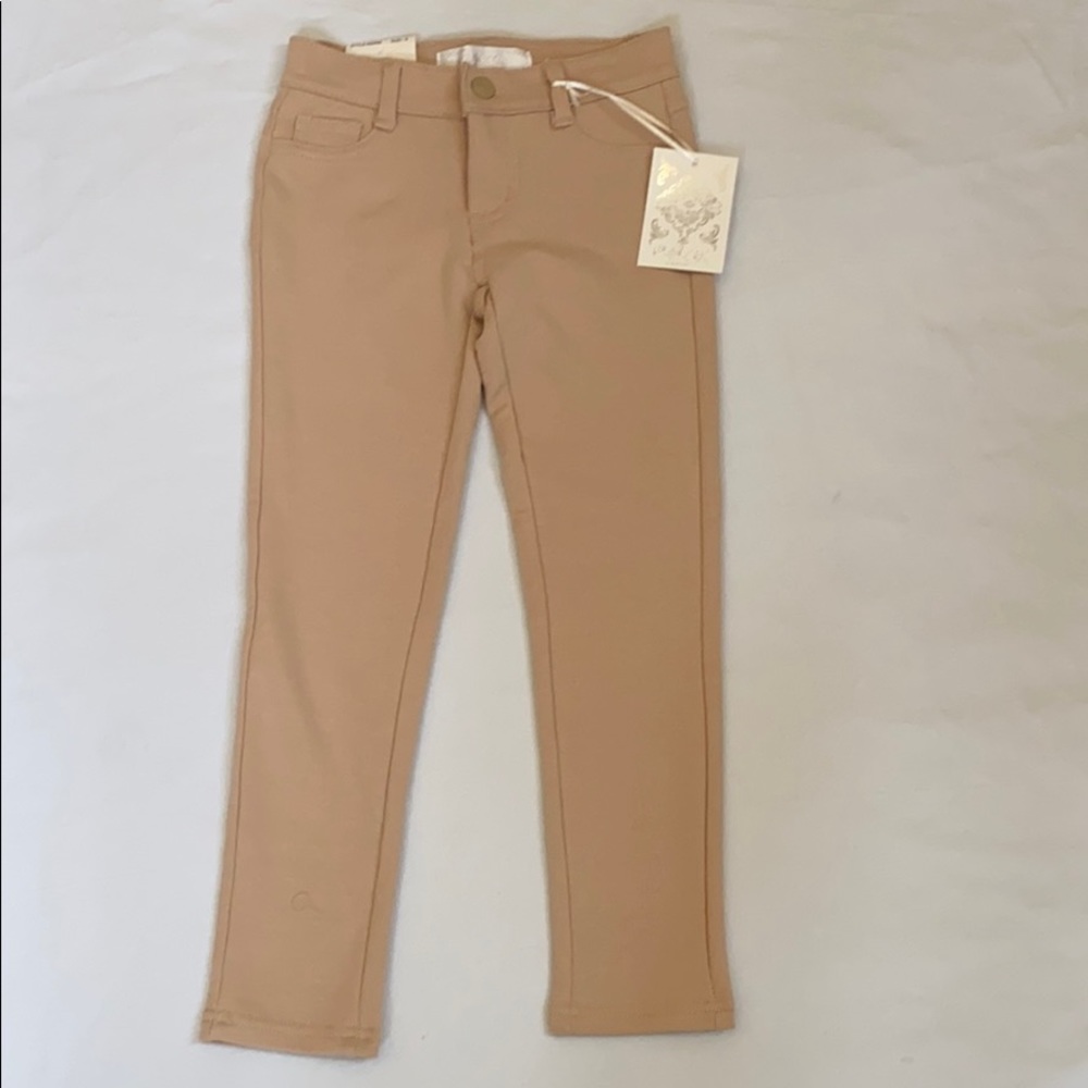 O.S.C girls stretchable tan pants